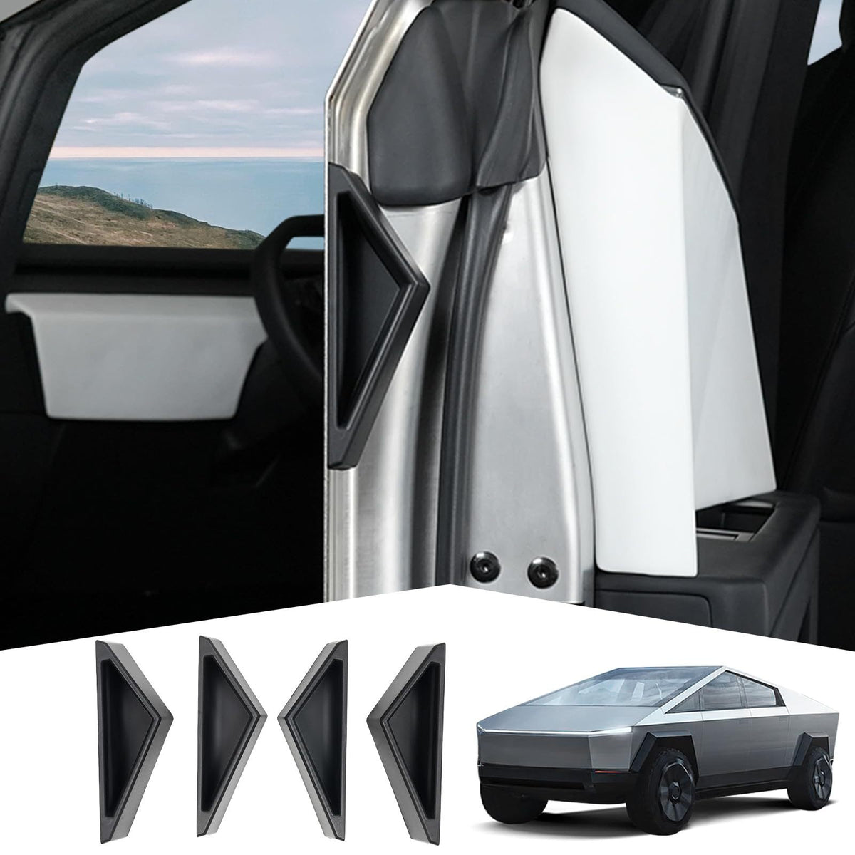 tesla cybertruck door handles