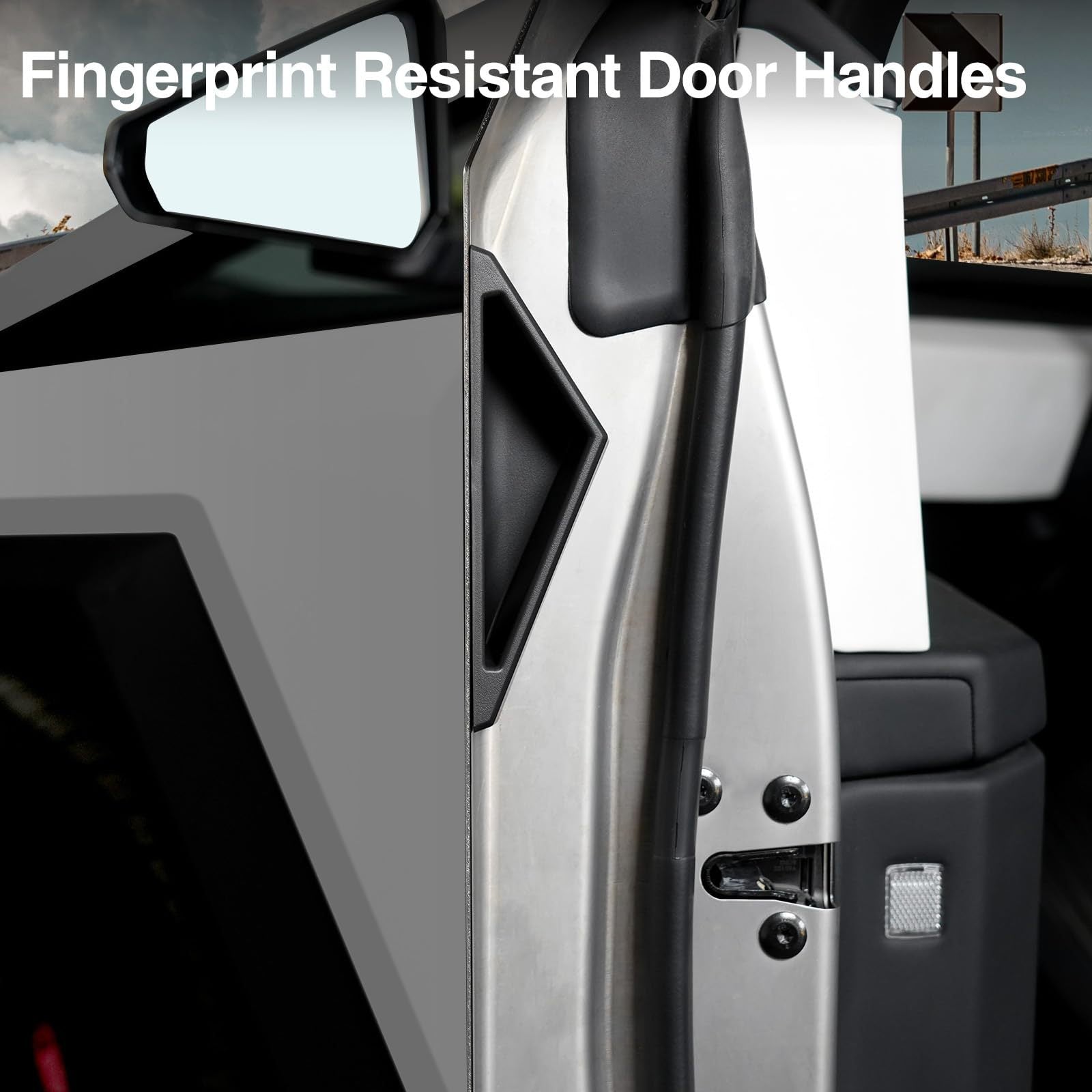 tesla cybertruck door handles