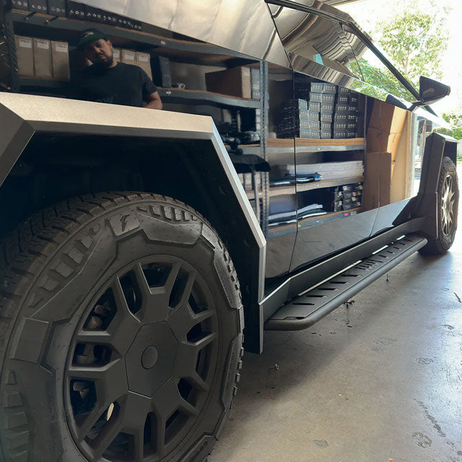 tesla cybertruck running boards