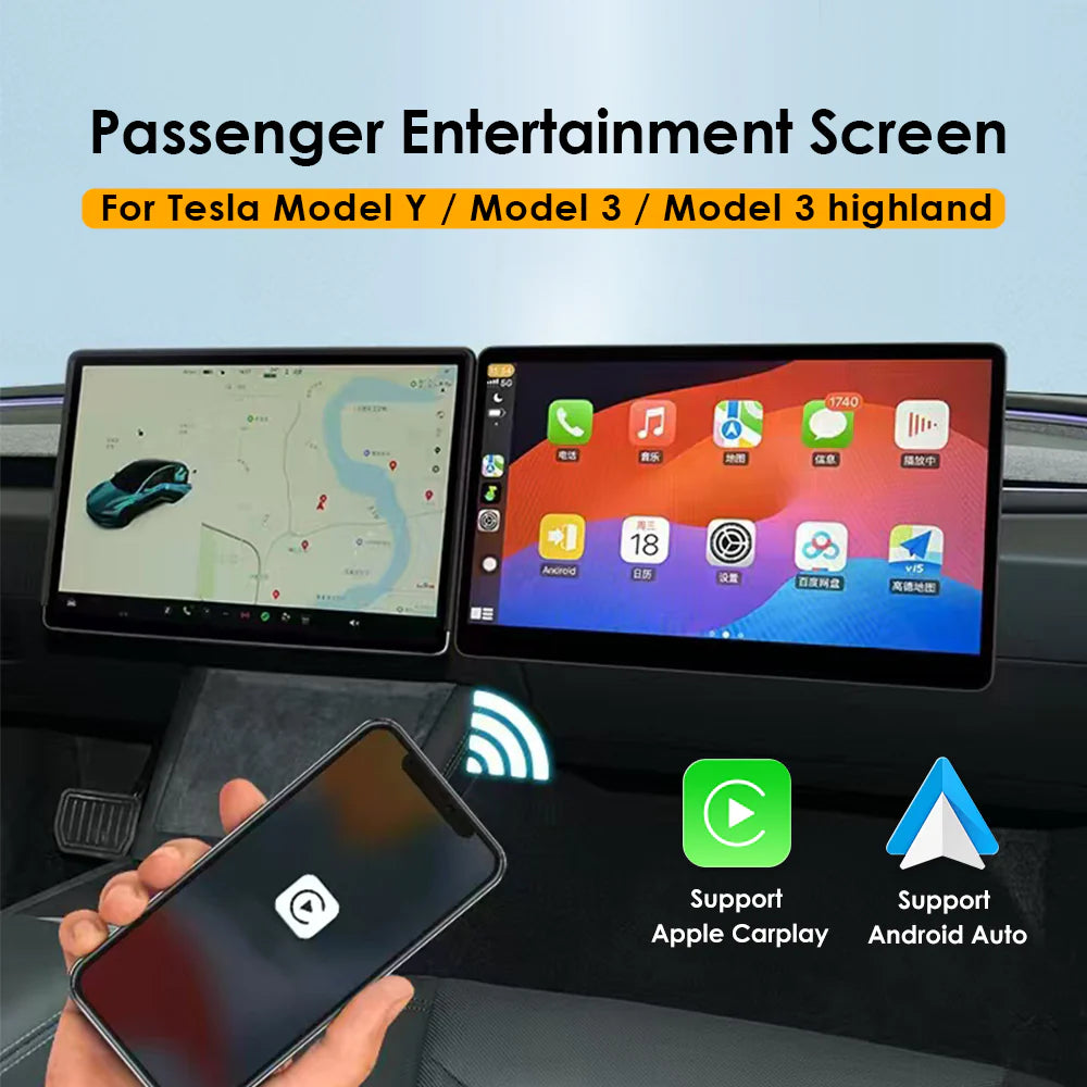 tesla display screen