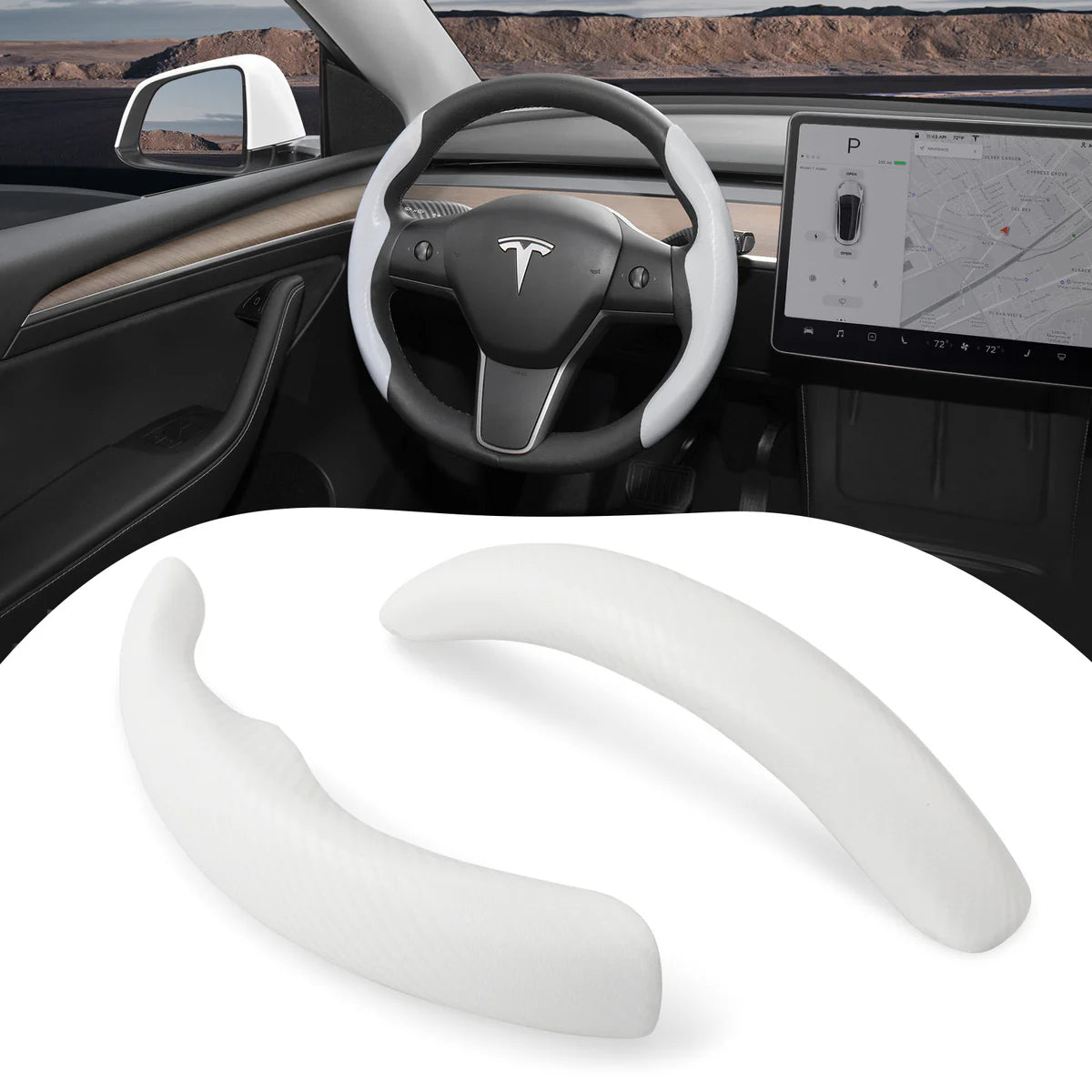 Tesla model 3y steering wheel cover​