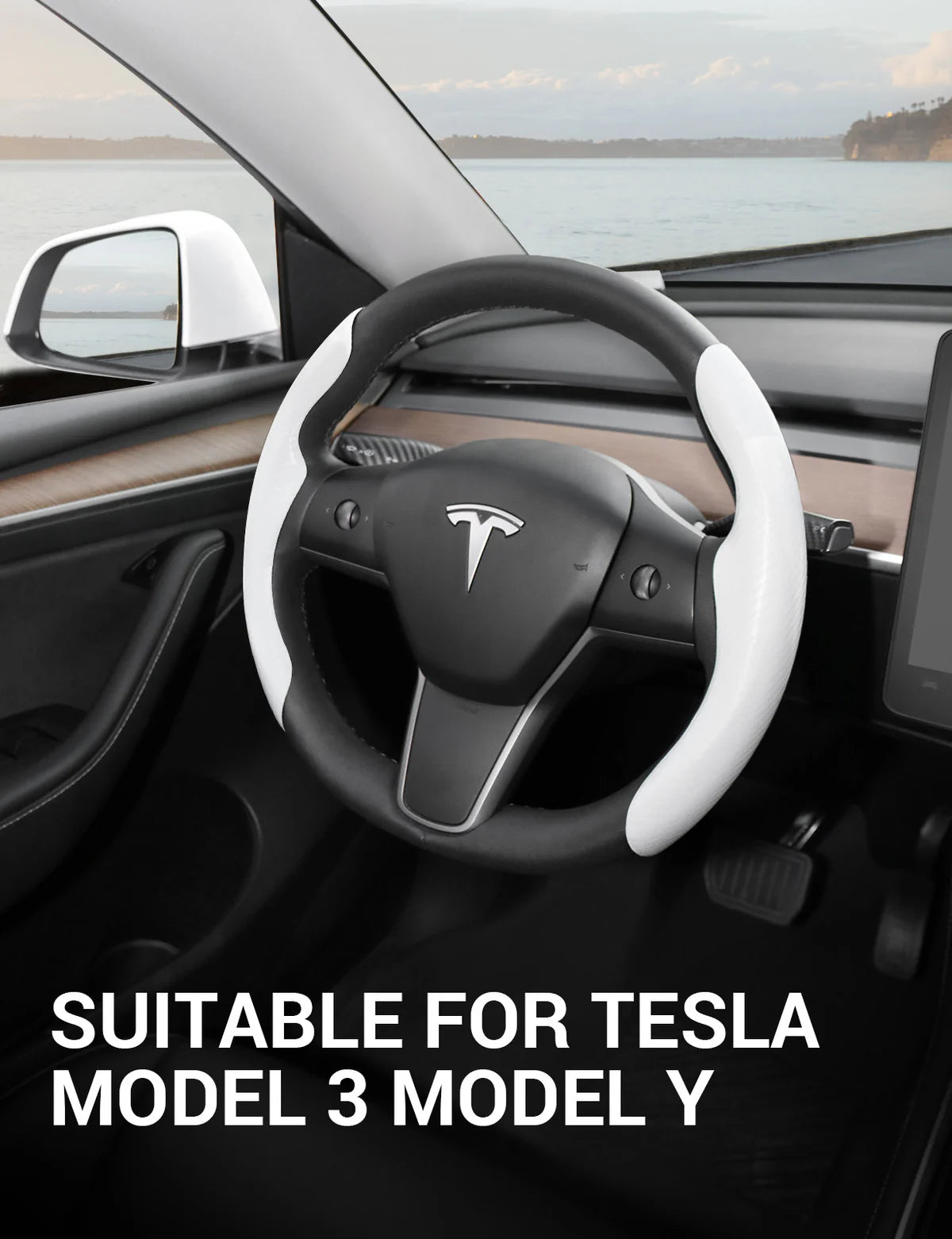 Tesla model 3y steering wheel cover​