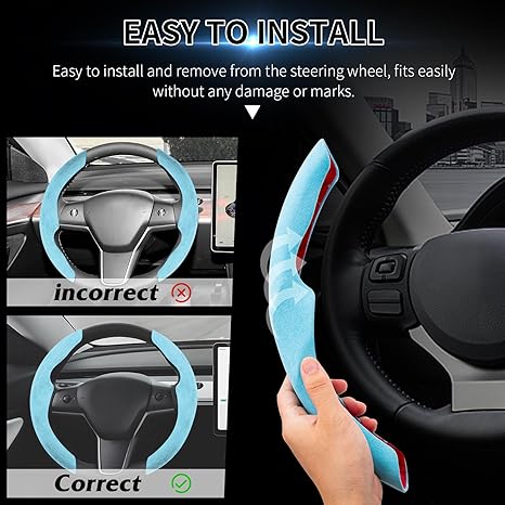 Tesla Model S3XY steering wheel cover