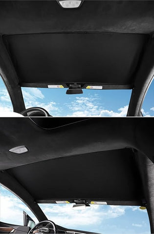 tesla model x glass roof sunshade