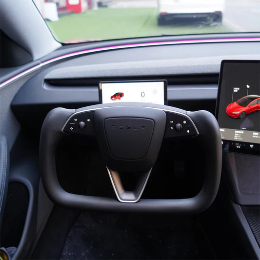 tesla model 3 highland yoke steering wheel