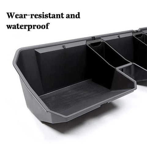 Tesla Cybertruck Underseat Storage Box Upgraded Under Seat Black Interior Accessories