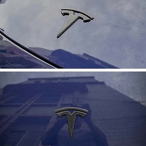 Tesla Model 3/Y Logo-Real Carbon Fiber