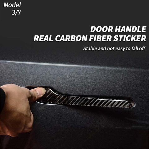 Tesla Model 3/Y/S/X Door Handle Overlay Carbon fiber