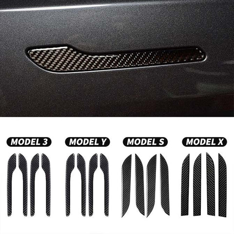 Tesla Model 3/Y/S/X Door Handle Overlay Carbon fiber