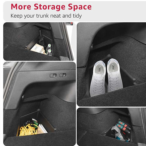 Tesla Model Y Trunk Organizer Storage Bins with Lip（Set of 2）