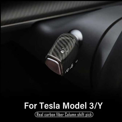 Turn Signal Stalk Cover Real Carbon Fiber For 2017-2022 Tesla Model 3/Y