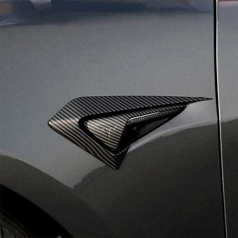 Turn Signal Overlays Imitation Carbon Fiber(2 pcs) For Tesla Model 3&Y