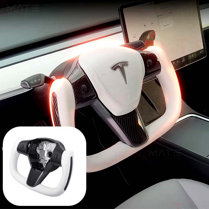 Universal Yoke Ergonomic Steering Wheel Upgrade For Tesla Model 3/Y