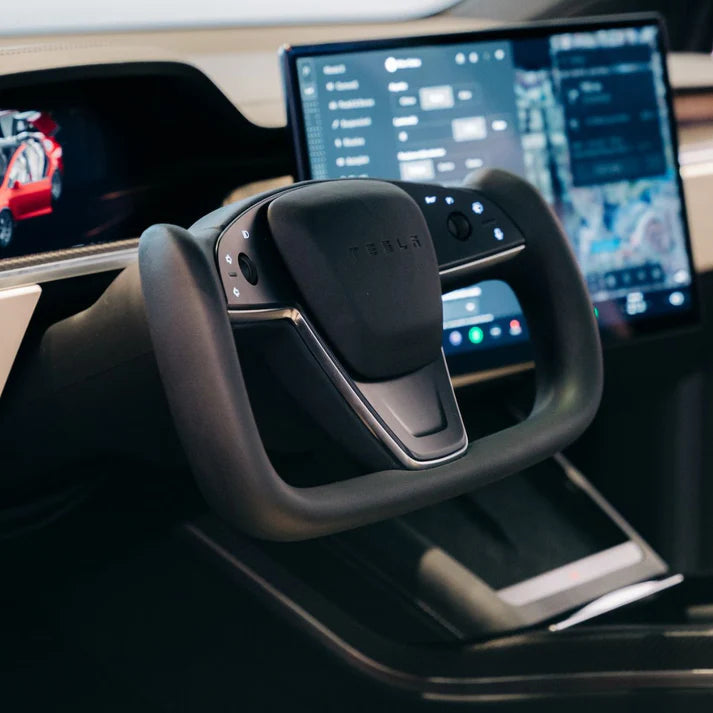 tesla model s round steering wheel​ 