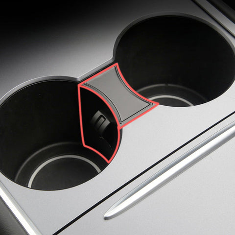 Model 3/Y Cup Holder Stabilizer Limit Insert. Water Cup Slot Stabilizer Clip Non-Slip Holder for Tesla(2021-2023 Gen. 2)