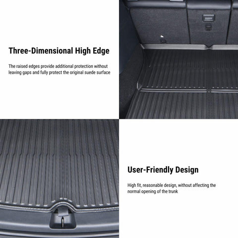 All Weather Front And Rear TPE Trunk Mat for Tesla Model Y