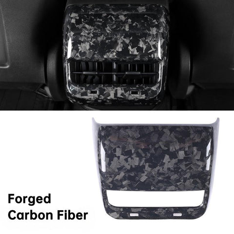 [Real Carbon Fiber] Tesla Model 3/Y Backseat Vent Overlay. Center Console Wrap Cover (2017-2023)