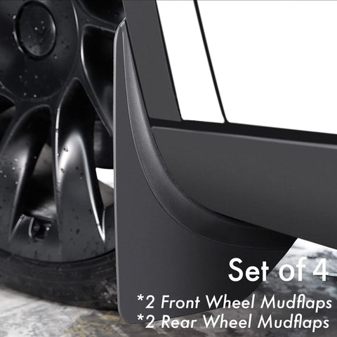 Front Rear Fender Mud Splash Guard (Set of 4) for Tesla Model Y