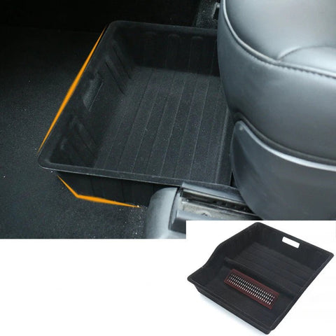 Front Rear Under Seat Storage Box for Tesla Model Y 5-Seater