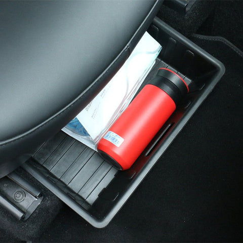 Front Rear Under Seat Storage Box for Tesla Model Y 5-Seater