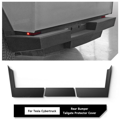 Tesla Cybertruck Rear Bumper Tailgate Protector Cover Truck Sill Molding Cap Protective Trim Exterior Accessories