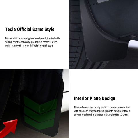 Mud Flaps Kit for Tesla Model 3 / Model Y - Tesla Official Version (4 PCS)