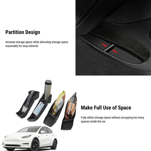 Side Door Storage Organizer Tray for Tesla Model Y