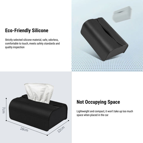 Tissue Holder Silicone Tissue Box Cover for Tesla Model 3/Y/S/X