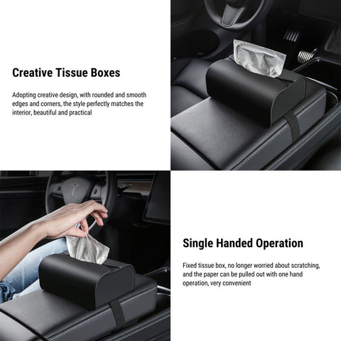 Tissue Holder Silicone Tissue Box Cover for Tesla Model 3/Y/S/X