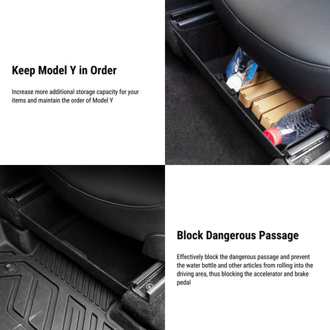 Under Front Seat Storage Box for Tesla Model Y