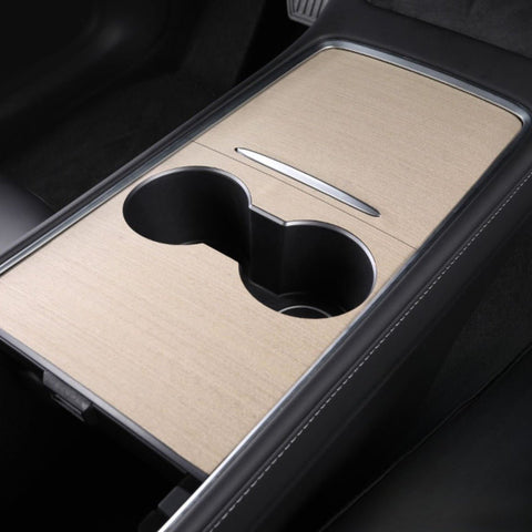 Wood Center Console Wrap for Model 3 2021-2023.10 / Model Y 2020-2024